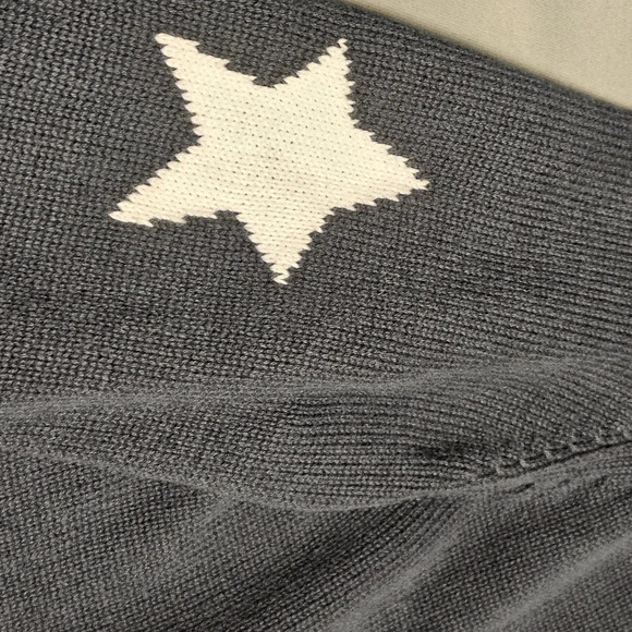 Christopher & Banks Zip Up Sweater with Stars 🌟  on Sleeves Sz Small - Picture 8 of 12